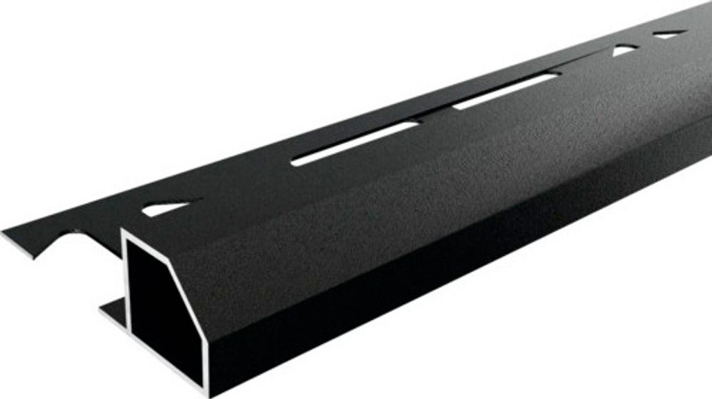 DURAL Abschlussprofil Duraplus Diamond schwarz 250 x 11 mm