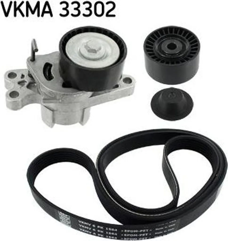 Kit Courroie Crantée SKF VKMA 33302 Haute Résistance pour Xsara 206