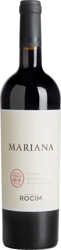 A bottle of red wine against a white background.