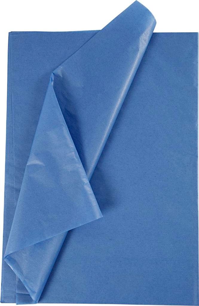 Papier de soie 50x70 cm bleu foncé 25 pièces Image du produit 