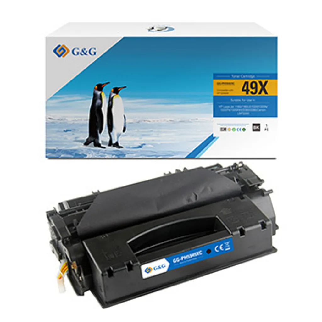 Cartouche de Toner Noir compatible HP Q5949X 49X - Grande Capacité 6000s