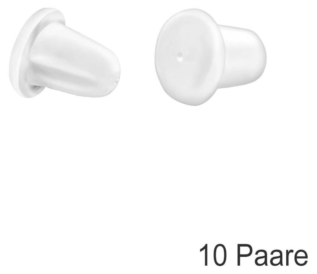 Stopper für Ohrstecker: Verschluss aus Gummi (10 Paar) Produktbild 