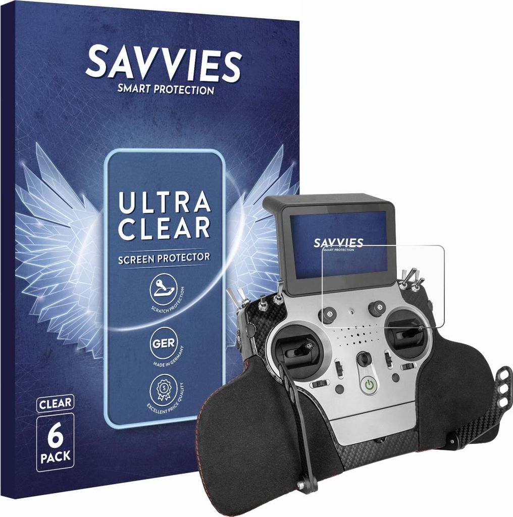 6x Für PowerBox Systems Core Schutzfolie Savvies Displayschutz Display Schutz Folie Klar Transparent