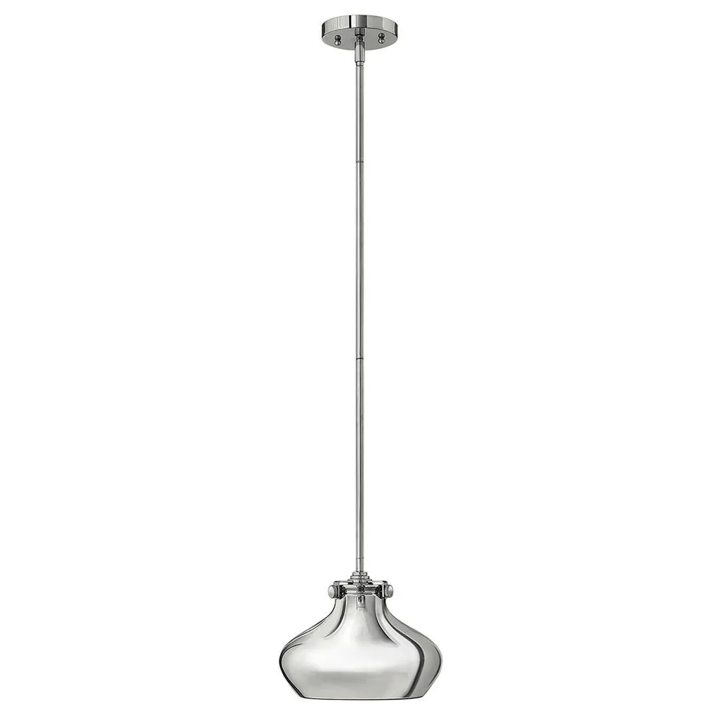 Luminaire de plafond style industriel Congress en métal chromé