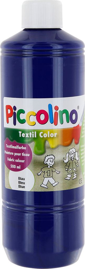 PICCOLINO Textilfarbe Aubergine – 500 Ml, Wasserbasiert, Für Baumwolle & Synthetik – Waschbar, Umweltfreundlich
