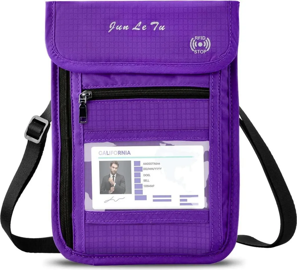 Sacoche de poitrine WACCET avec protection RFID et multiples poches