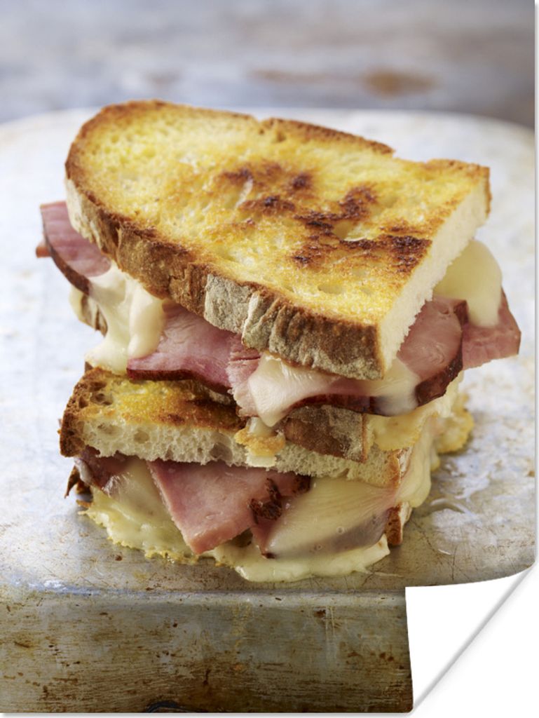 MuchoWow Poster Turm der Sandwiches 90x120 cm - Wohnzimmer