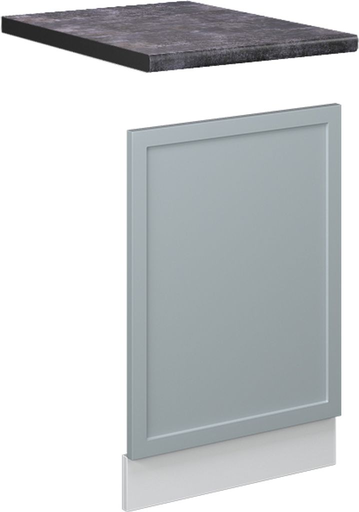 Frontblende Vicco Fame-Line Hellblau-grau 45 cm , AP Anthrazit, Model 50929