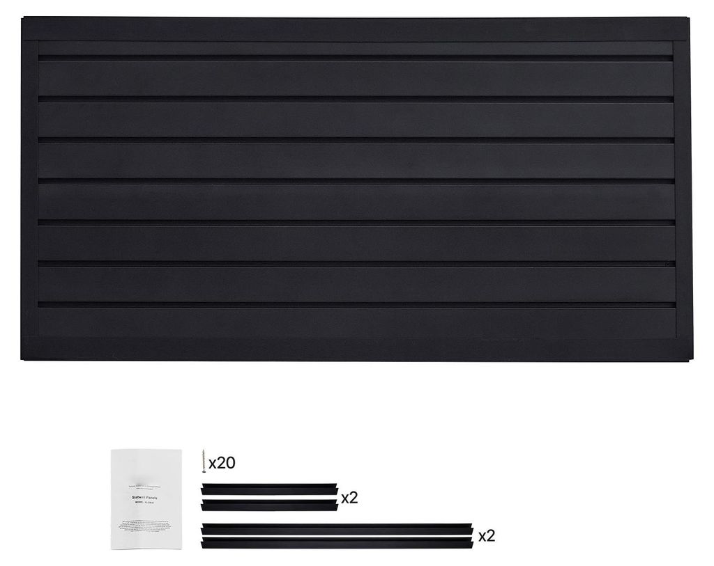 SucceBuy Werkzeugwand 1225x645x20 mm, PVC-Aufbewahrungspaneel für Werkzeuge, 136 kg Tragfähigkeit pro Platte, wandmontierter Halter zur Organisat...