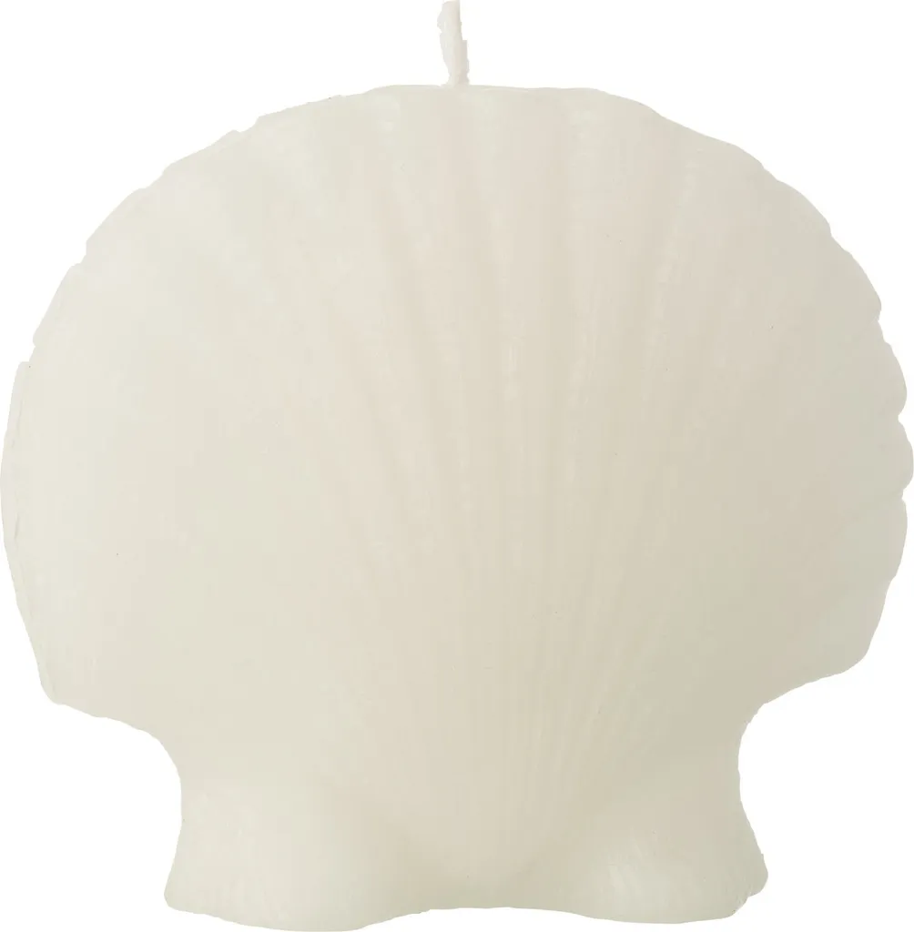 Bougie blanche Shale J-Line large sans fumée 8h pour éclairage serein