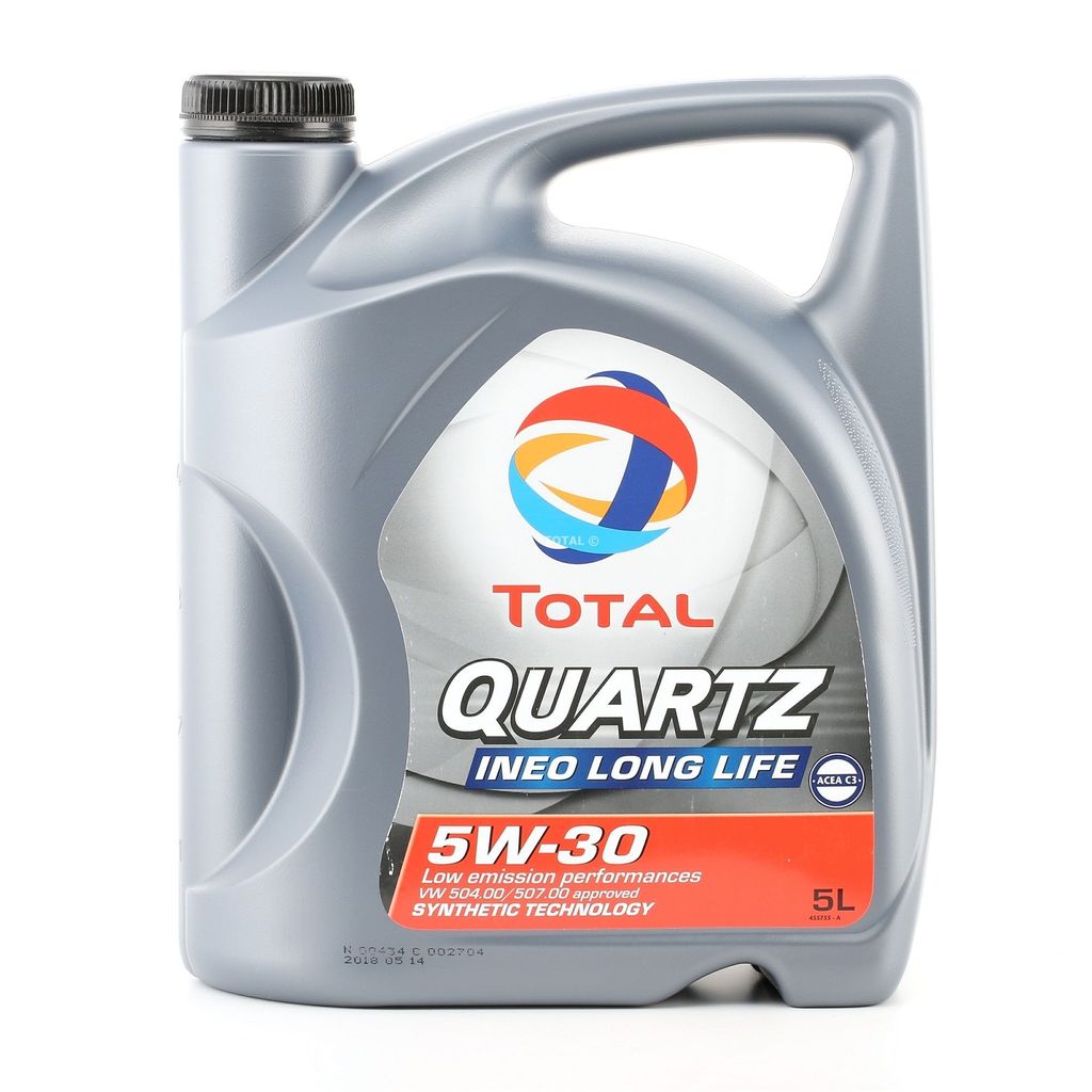 5 Liter TOTAL 5W-30 Quartz INEO Long Life MB 229.51 VW 504 Produktbild 