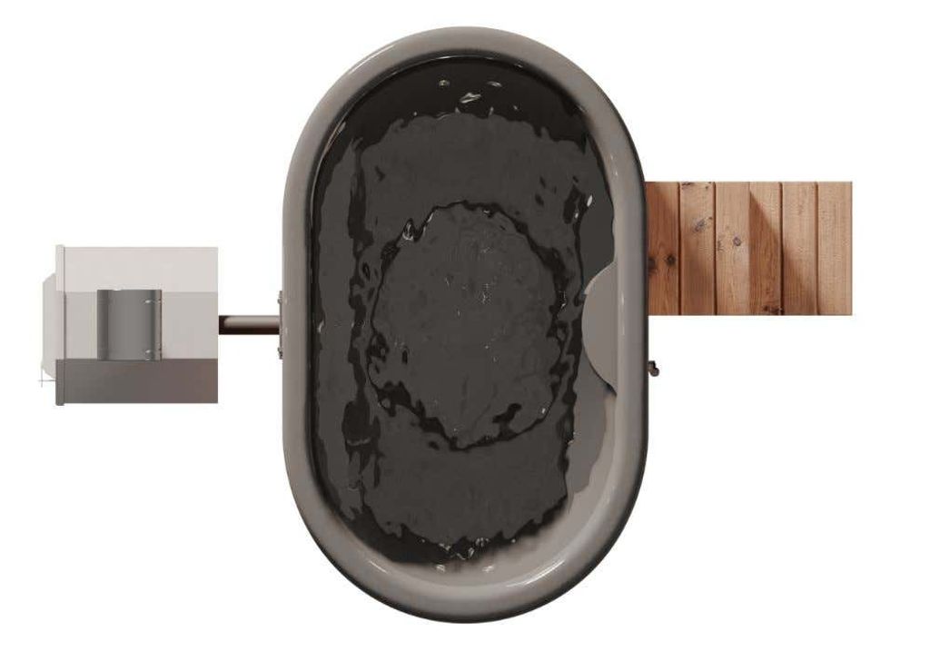 FinnTherm Holz Badefass Malmö aus Thermoholz, Whirlpool, Produktbild 4