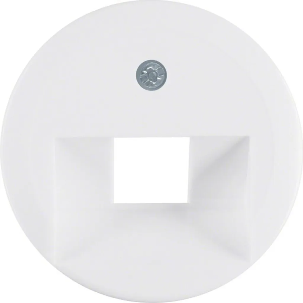 Plaque de couverture centrale UAE IAE blanc polaire pour prise RNIS 1407