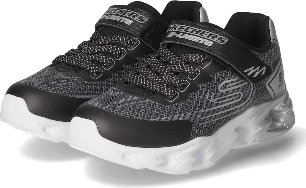 Zapatillas Skechers con cierre de velcro, color negro, Imagen del producto 