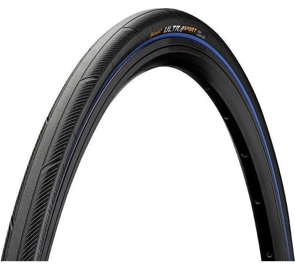 Pneu vélo route 28 pouces Ultra Sport III bleu idéal pour entraînement