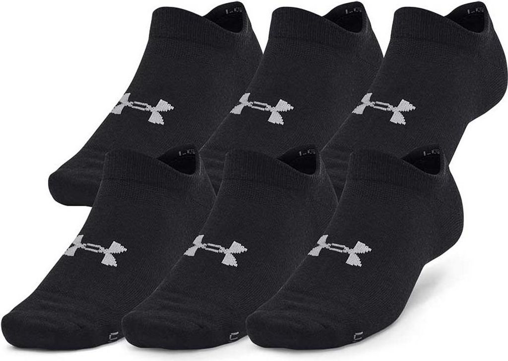 Under Armour Essential Unsichtbare Socken 6 Paare Schwarz EU 36 1/2-42 Mann Schwarz EU 36 1/2-42