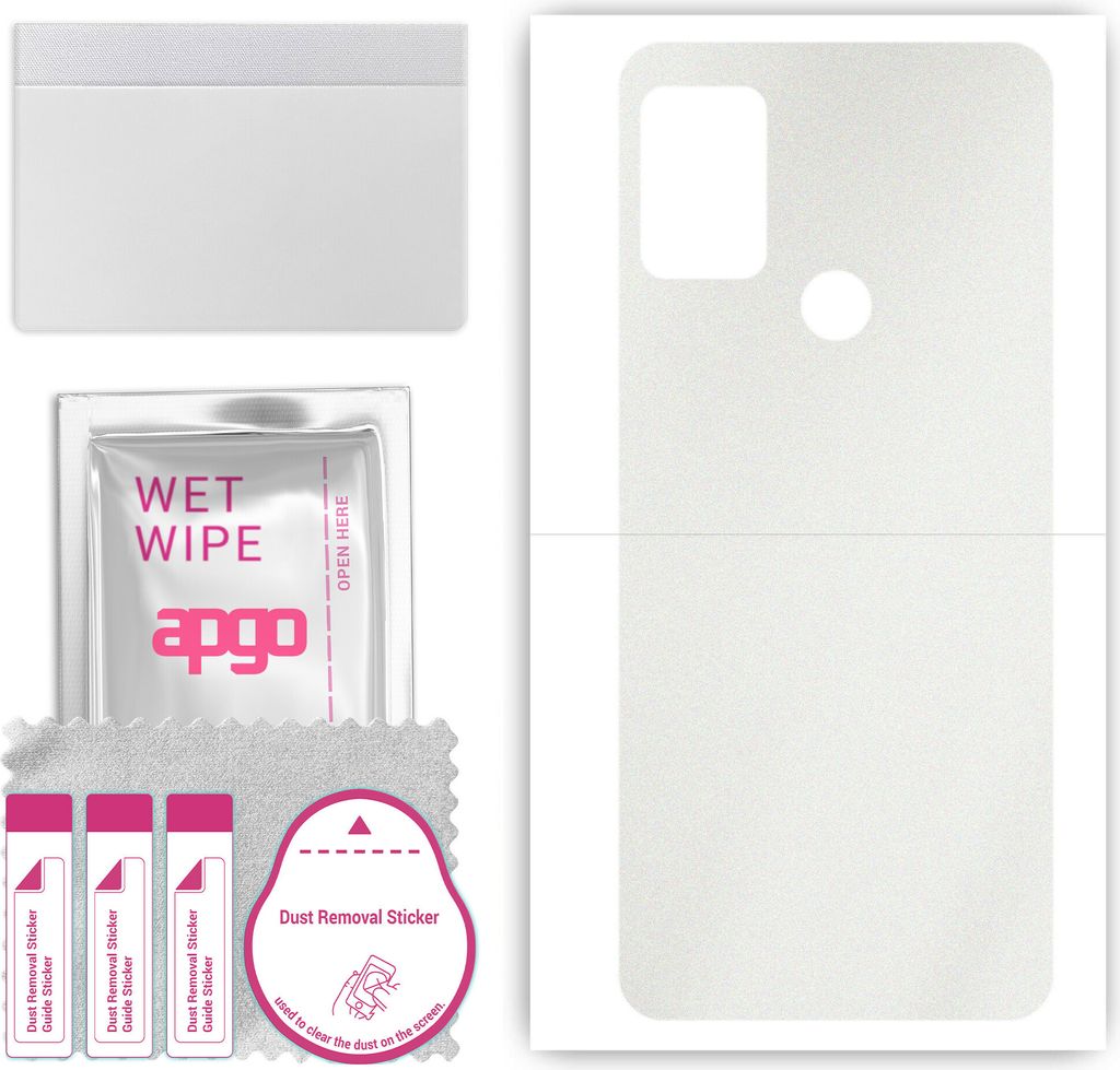 apgo Rückseite Schutzfolie, Skin, kompatibel mit Lenovo K13, Hinten Displayschutzfolie aus Vinylfolie, kratzfest, einfache Montage - Matt Transparent