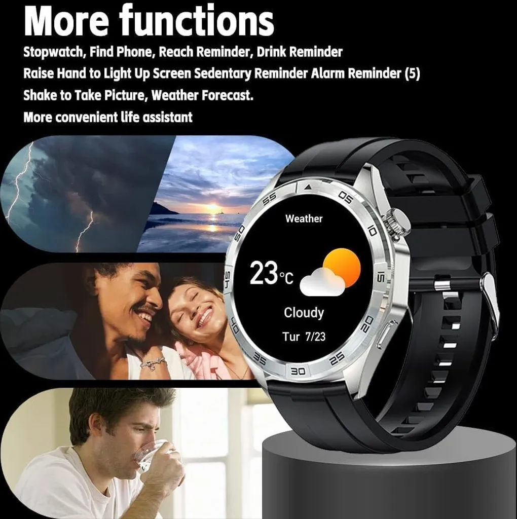 Monitoraggio Sonno e Cardio Uomo HD: Orologio Benessere Integrato - 8