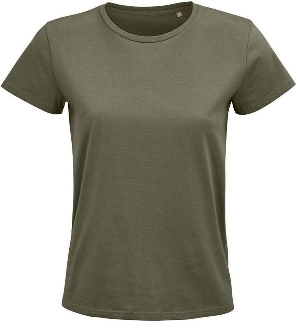 SOLS - "Pioneer" T-Shirt Baumwolle aus biologischem Anbau für Damen PC5342 (M) (Khaki)