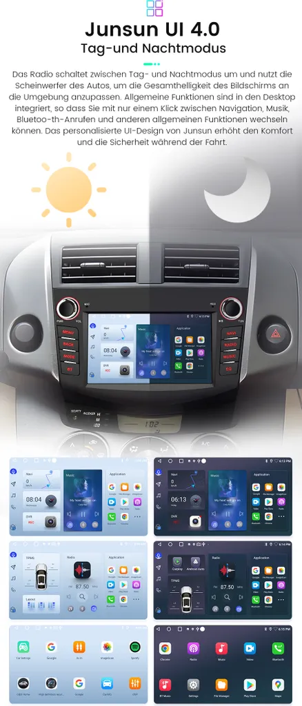 Autoradio Multimedia RAV4 2006-2012 | Android 15 GPS Bluetooth WIFI - 13