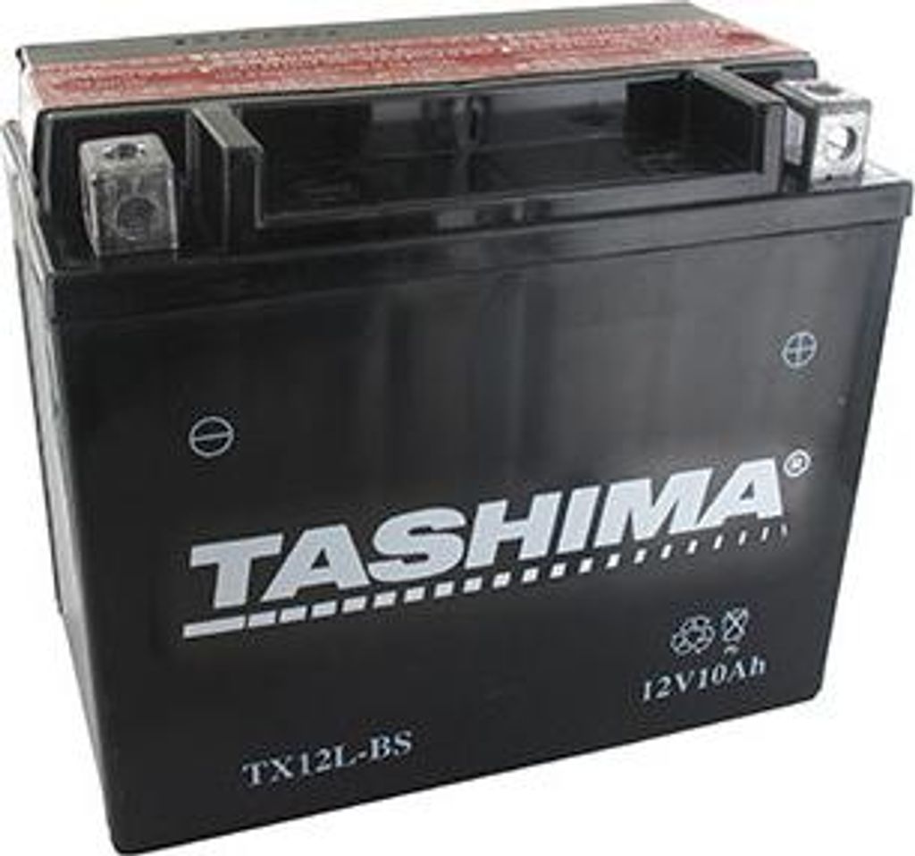 Wasserdichte, wartungsfreie Blei-Batterie 12V, 10A. L: 145, B: 87, H: 130 mm, + rechts. (Lieferung mit getrenntem Säure). - Blei-Batterie