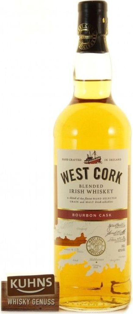West Cork Bourbon Cask Blended Irish Whiskey 0,7l, alc. 40 Produktbild 