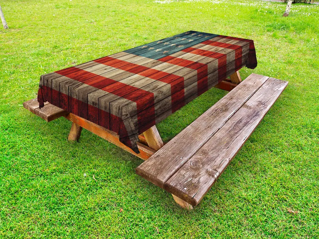 Tovaglia Picnic 145x265 ABAKUHAUS Legno Rustico Impermeabile
