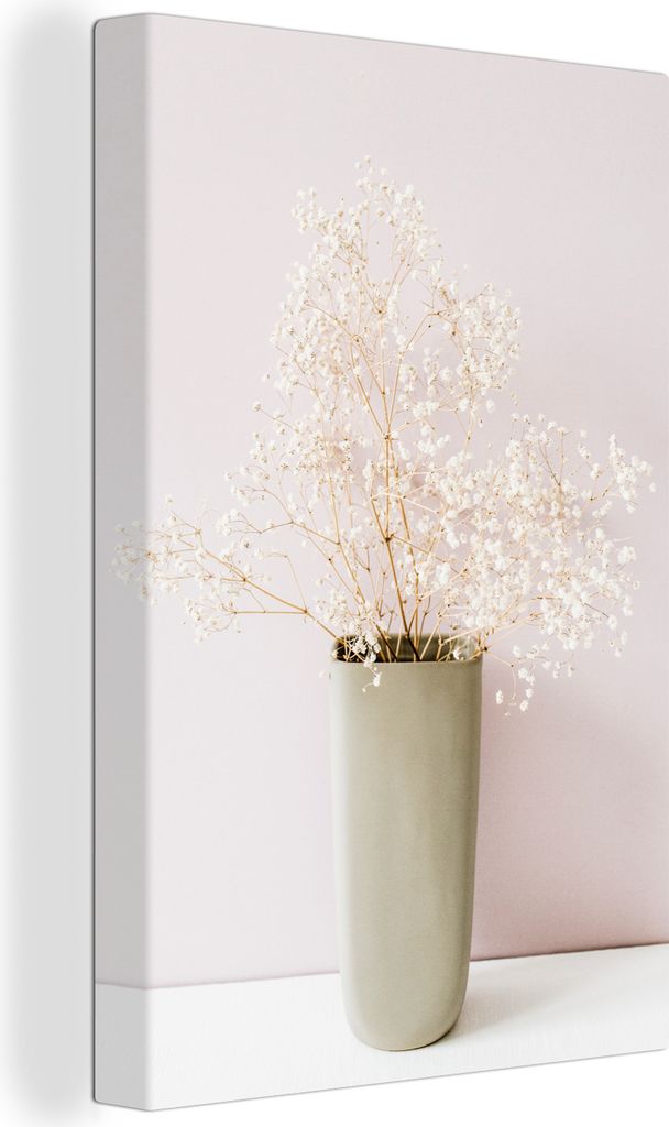 OneMillionCanvasses - Leinwandbilder - 90x140 cm, Pflanzen - Vase - Stilleben, Wandbilder Kunstdruck Wanddekoration - Wandschmucke - Schlafzimmer