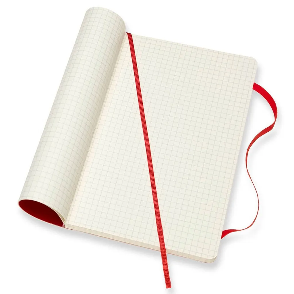 Moleskine Classic Notebook Large Squared Scarlet Red - Carta Avorio 70g - 15