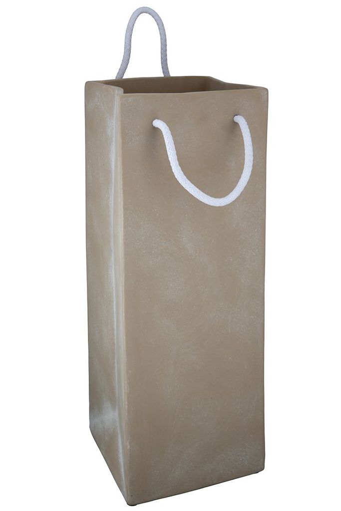GILDE Schirmständer, "Baggy", Keramik, beige, , L. 13 cm, B. 18 cm, H. 48 cm 56002