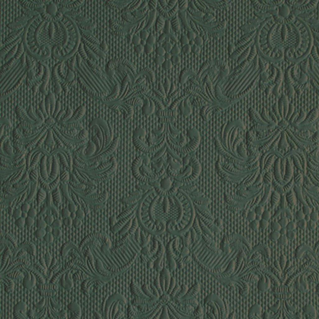 Servietten 25x25 cm - Elegance deep forest green