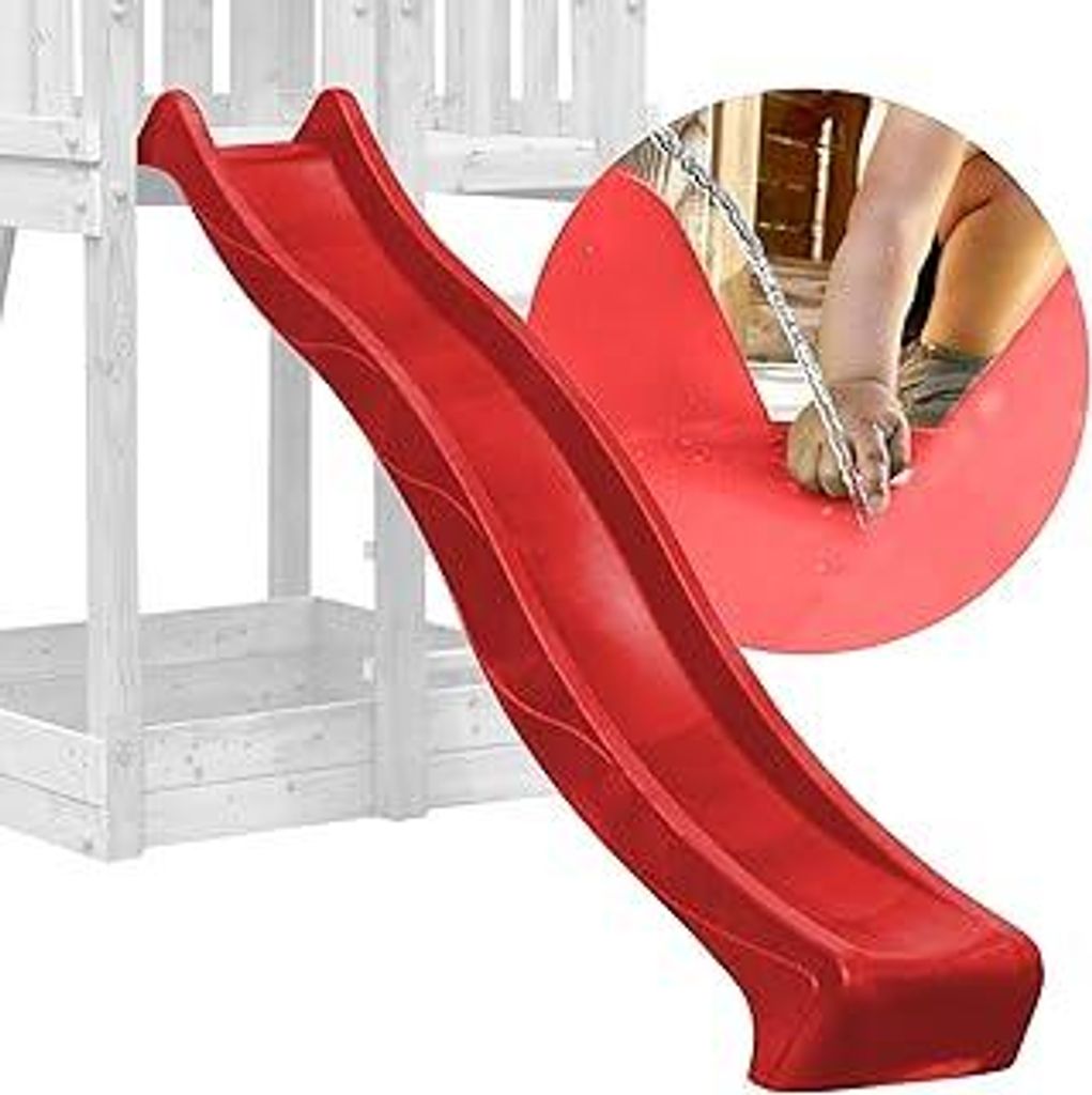 DEMMELHUBER - Kinder Rutsche Outdoor Garten Spielgeräte, Stabile Wasserrutsche für Kinder, Alternative zu Indoor Spielgeräten, 2,90 Meter lang (...