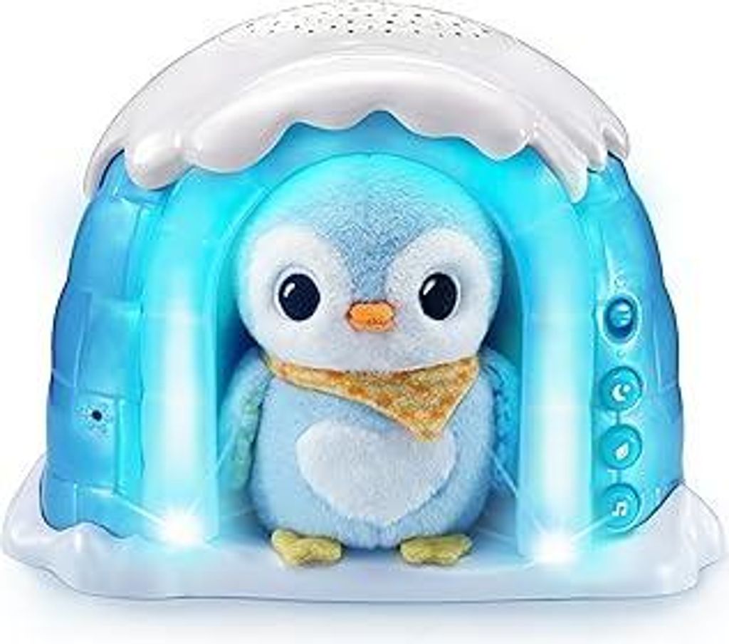 VTech Baby 2-in-1 Sternenlicht-Pinguin – Kuschelige Spieluhr-Einschlafhilfe mit Licht-Projektor und Einschlaf-Musik – Für Babys und Kinder von...