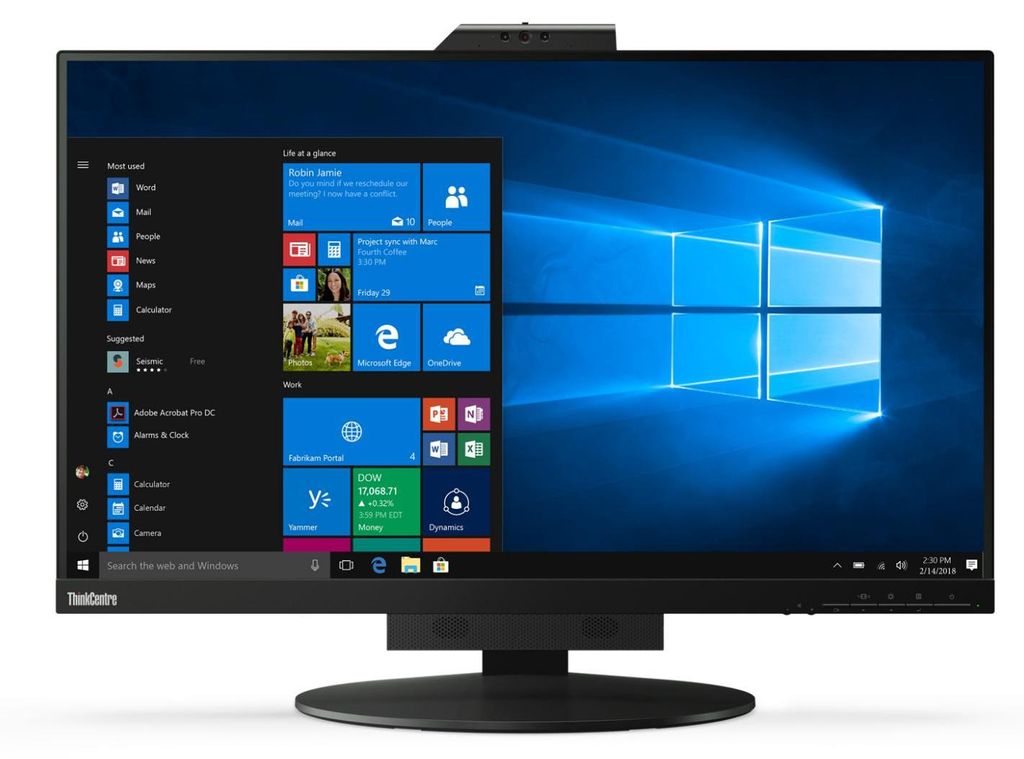 Lenovo ThinkCentre Tiny in One 27, LED-Monitor, (QHD, IPS, Webcam)