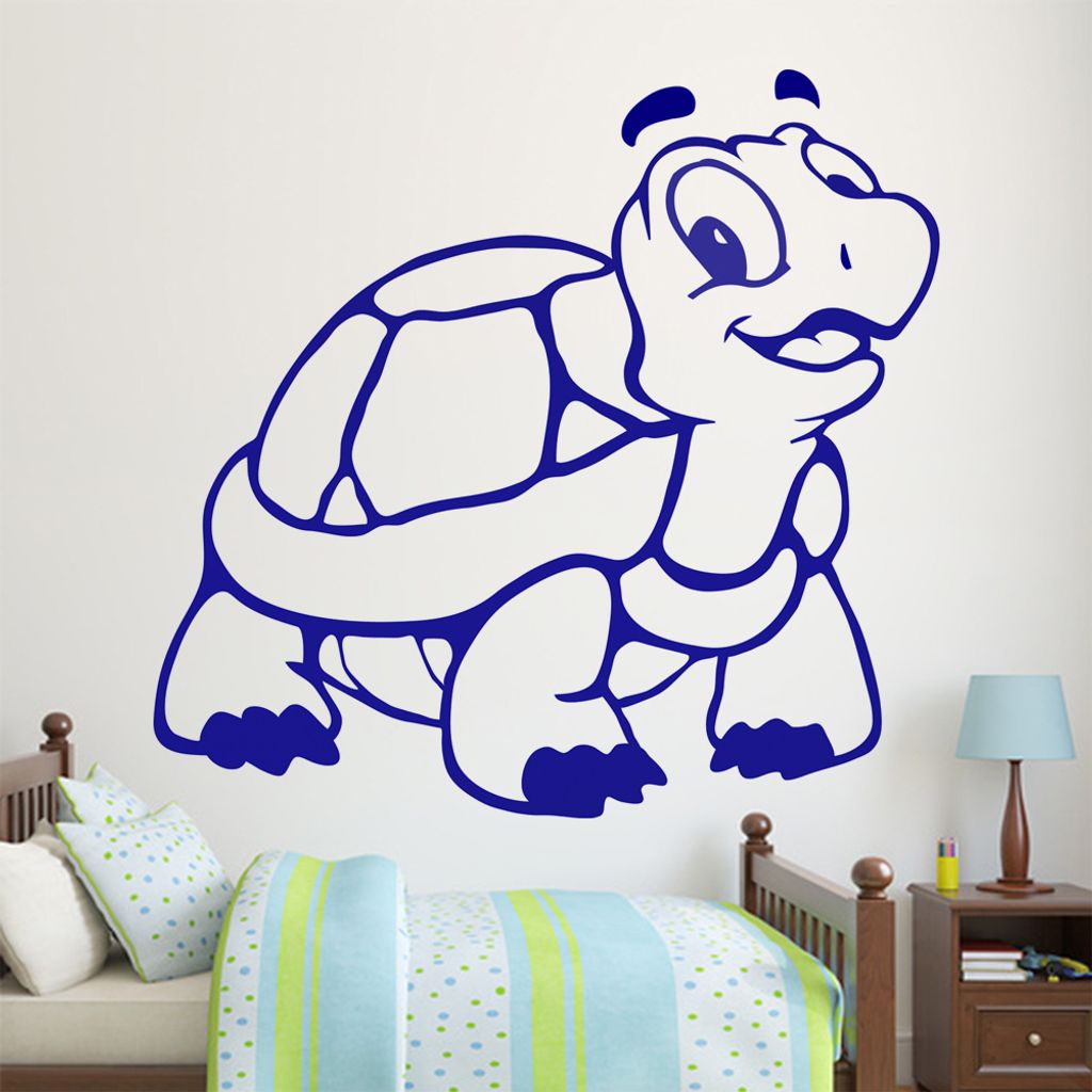 KIWISTAR Schildkröte - Reptil Turtle Panzer Meeresschildkröte Wandtattoo in 6 Größen - Wandaufkleber Wall Sticker - Dekoration, Küche, Wohnzim...