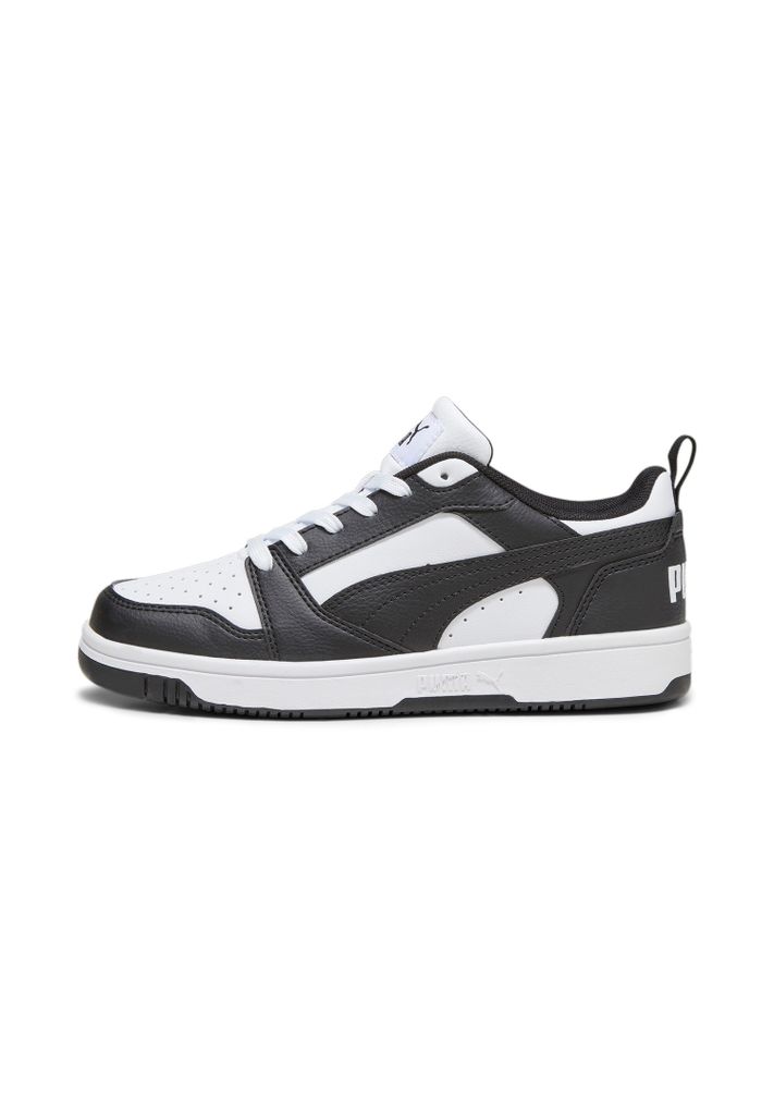 Puma Rebound V6 Lo Jr White-Black Größe EU 37,5 Produktbild 