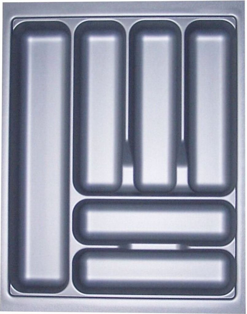 ORGA-BOX I Besteckeinsatz grau 367 x 474 mm für 45 cm Produktbild 