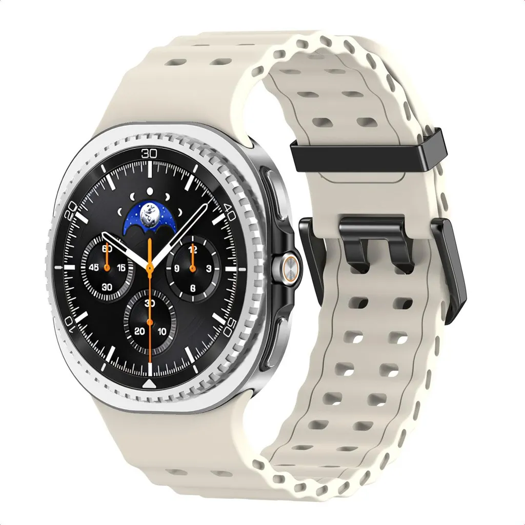 imoshion Ocean Banda in silicone per Samsung Galaxy Watch 8 (40/44 mm) / Classic (46 mm) - Starlight - 1