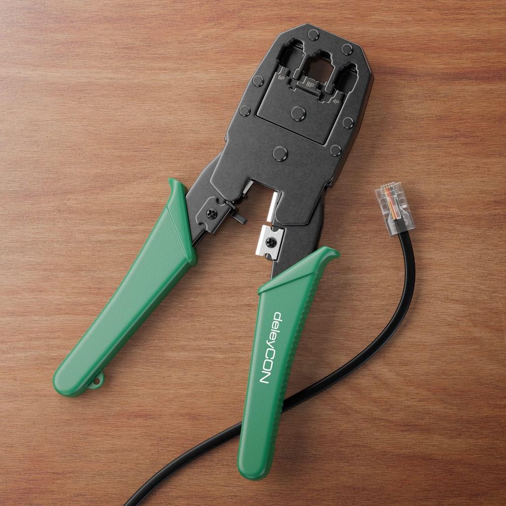 Krimptang für modulare Stecker RJ11 RJ12 RJ45 - Multifunktionales Kabelwerkzeug