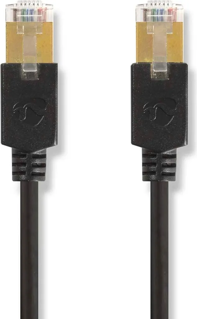 Cavo Ethernet CAT6 Antracite 3m - Connessione Sicura per Tutta la Famiglia