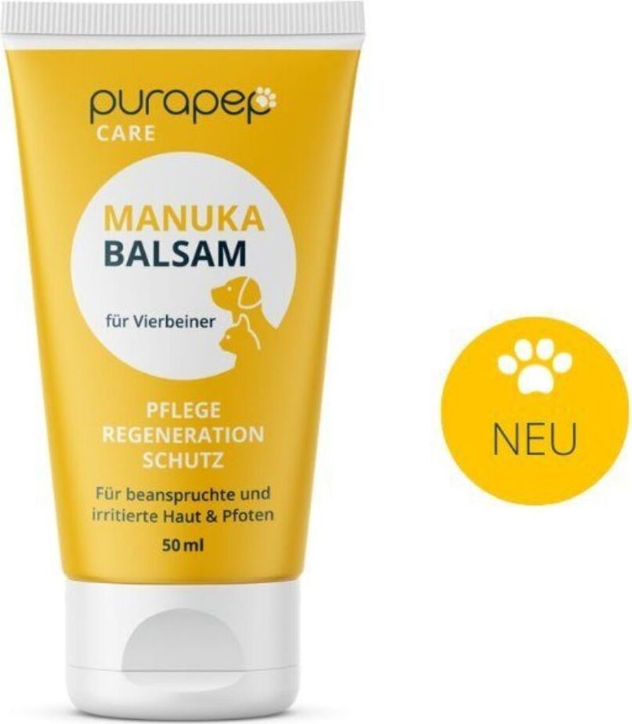 purapep Manuka Pflege Balsam Vierbeiner für beanspruchte Haut & Pfoten
