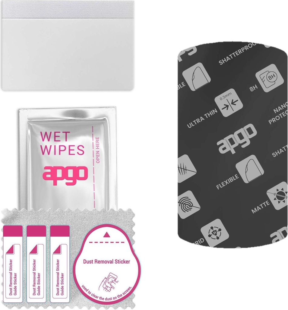apgo Hybrid Schutzglas, Matt, kompatibel mit Garmin Edge 1040 Solar, Flexible Nano Glass, toller Ersatz für Hartglas, kratzfester Displayschutzgla...