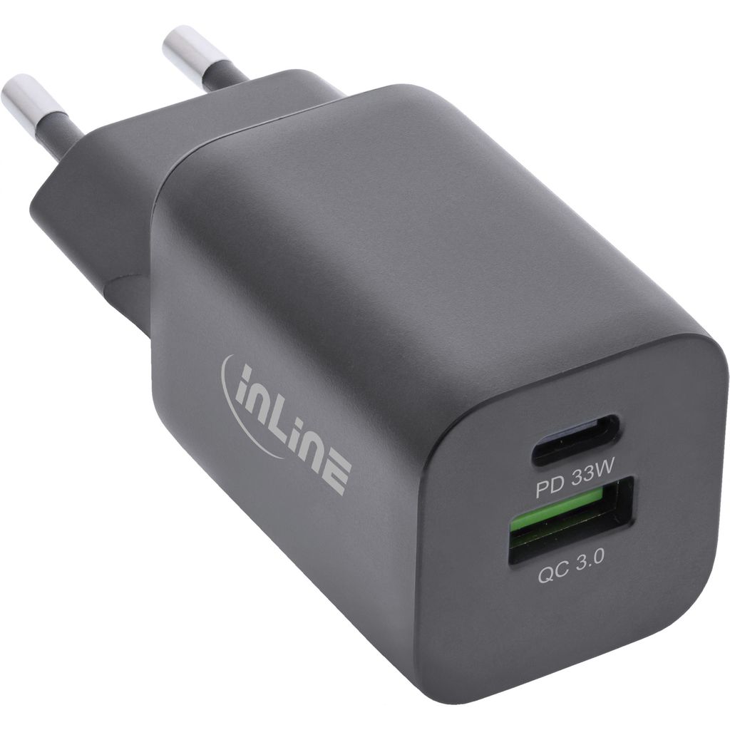 InLine 31508C, Vnitřní, AC, 20 V, Černá Obrázek produktu 