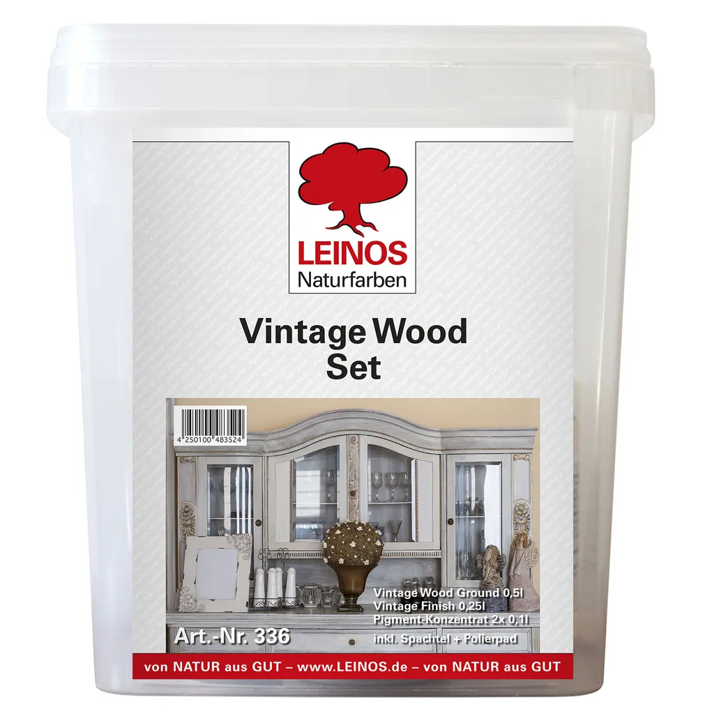Rénover vos meubles anciens avec le Kit bois vintage LEINOS 336 mat