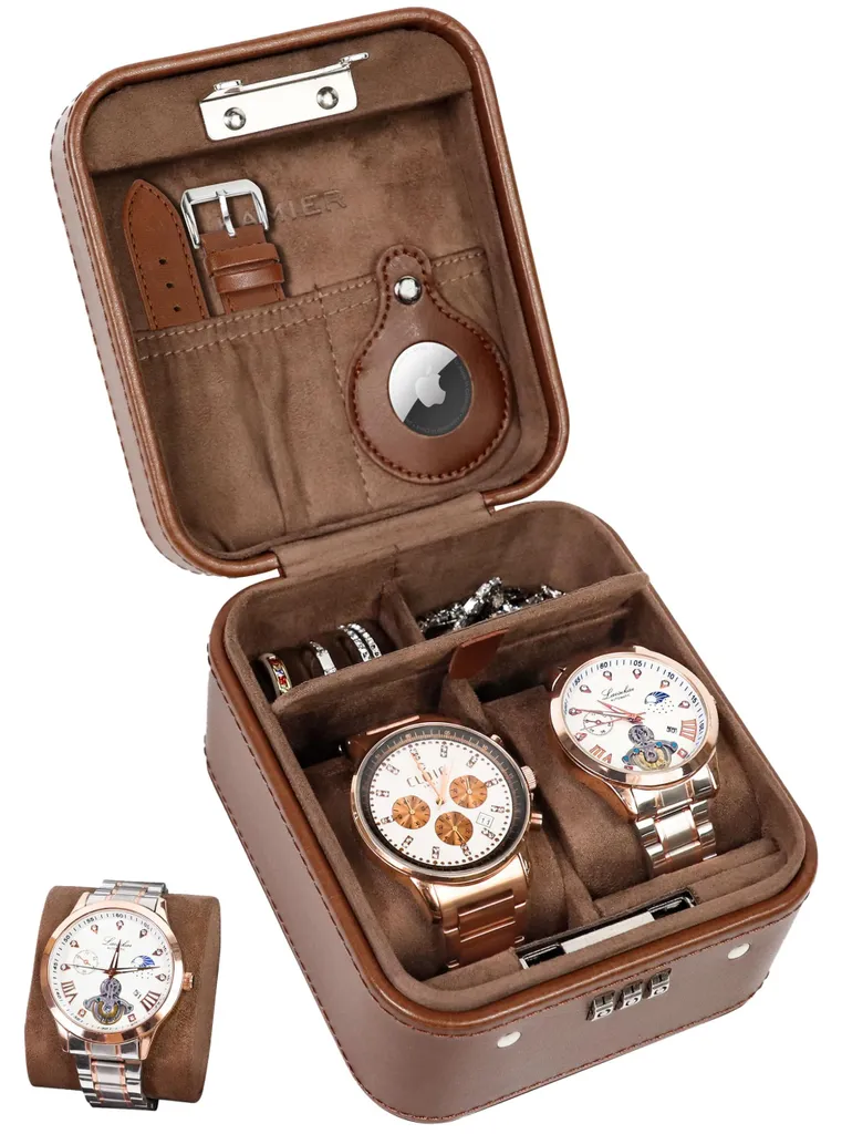 Sécurisez vos montres en voyage avec cet étui rigide à code pour 2 montres