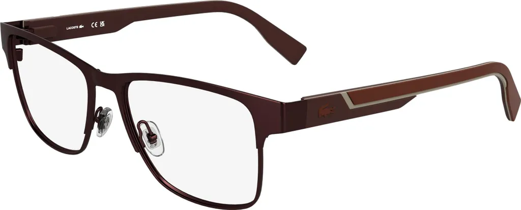 Lacoste L2307MAG-SET 601 Lunettes de Vue Homme Burgundy Matte 55/16