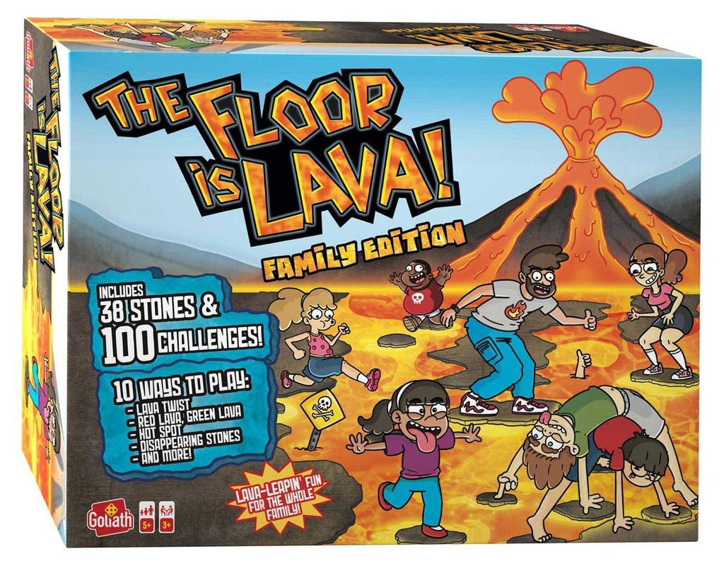Goliath The Floor is Lava Family Edition, Brettspiel, 5 Jahr(e)