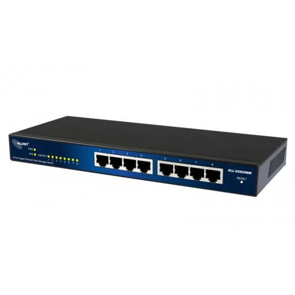 Switch internet 8 ports ALLNET ALL-SG8208M pour interconnecter vos PC
