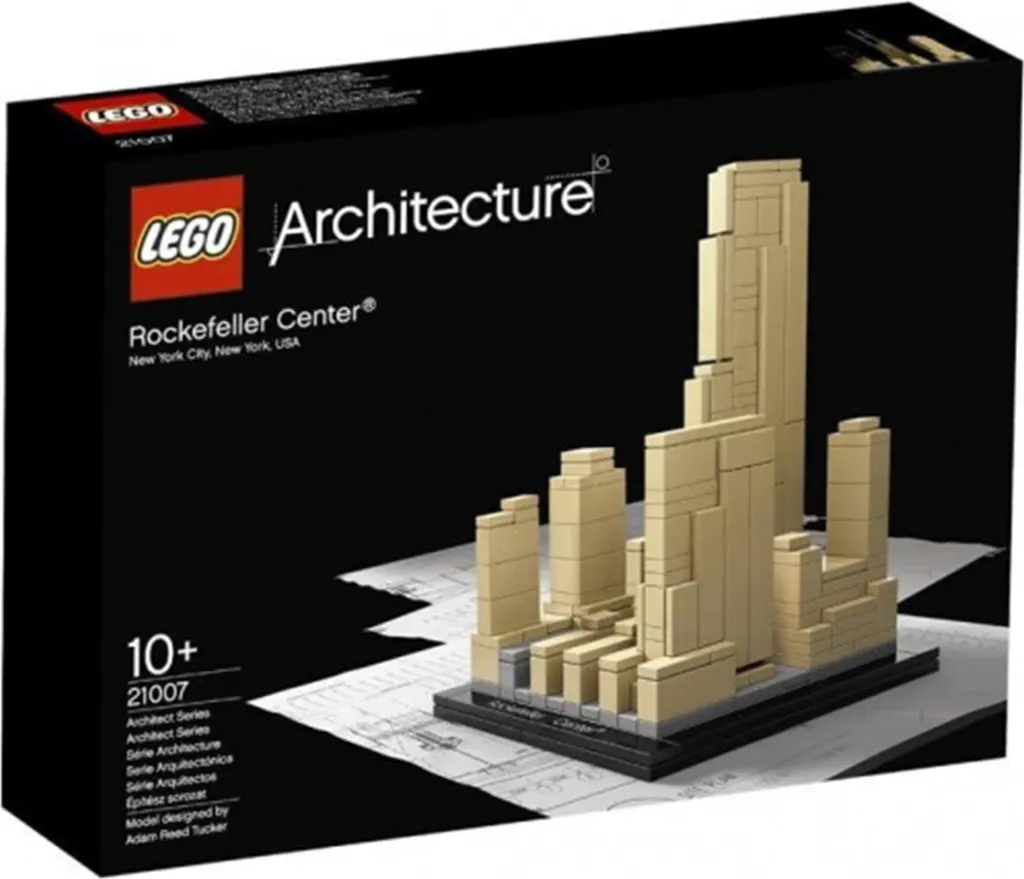 Lego Rockefeller Center Noir et Doré - Design Élégant de 240 Pièces