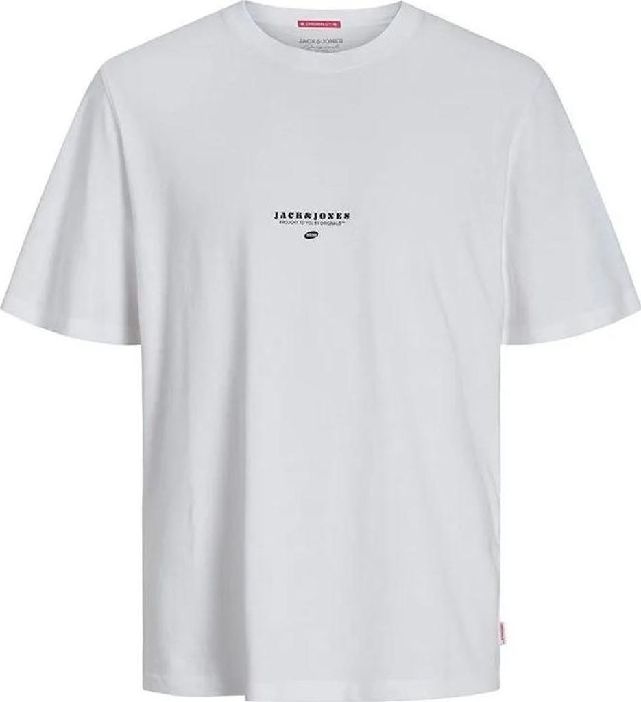 Jack & Jones Marbella Back Kurzarm-t-shirt Weiß L Herren Weiß L